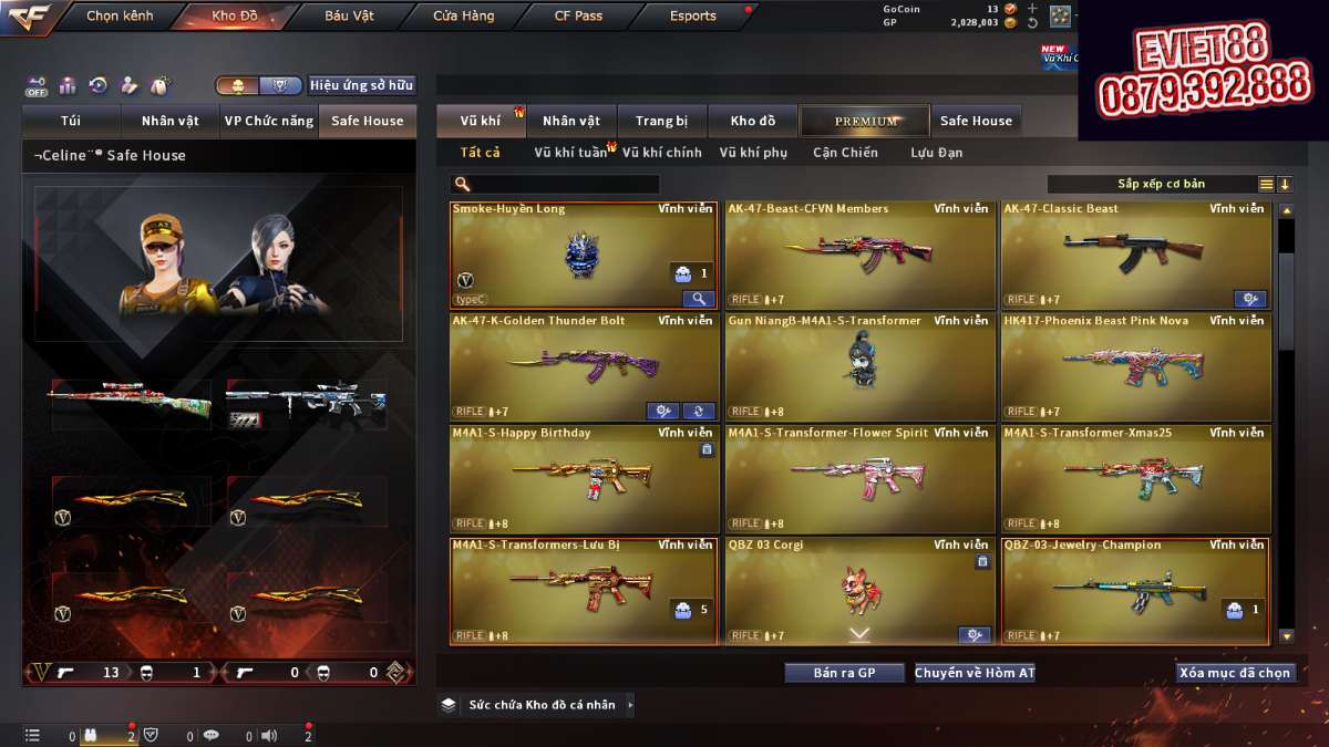 shop acc cf uy tin gia re